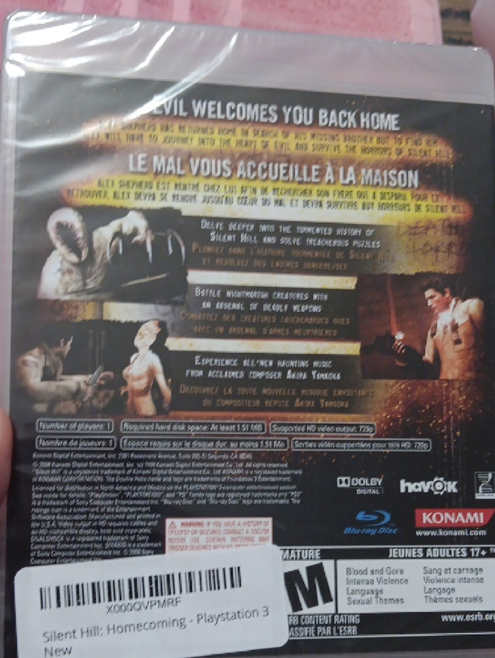 Silent Hill: Homecoming PS3 Game - Brown / Black Artwork - Picture 2 of 2